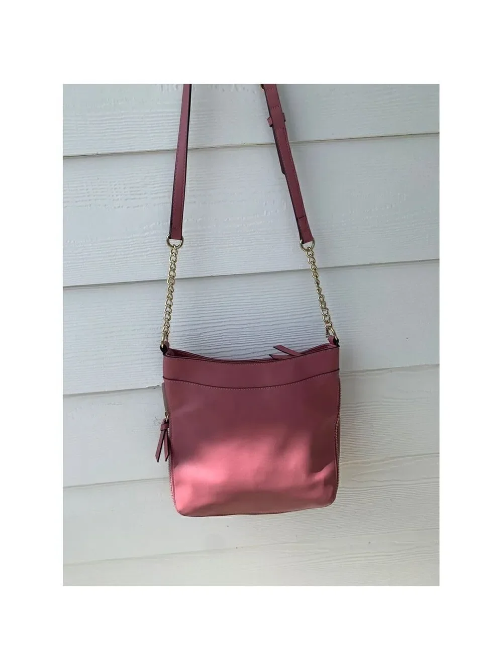 Nine West medium crossbody bag rose tone